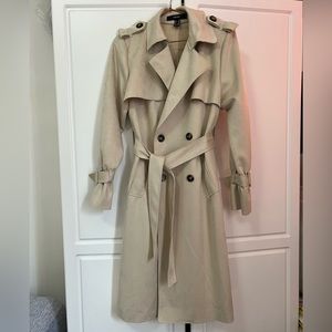 Forever21 Faux Suede Trench Jacket NWOT